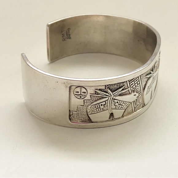 Vintage Roderick Tenorio Sterling Silver Bear Cuff - Picture 10 of 14